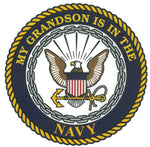 My Grandson Is In The Navy Decal - HATNPATCH