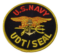 U. S. NAVY UDT/SEAL with TRIDENT PATCH Medium - Color - Veteran Owned Business - HATNPATCH