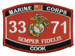 MARINE CORPS 3371 COOK SEMPER FIDELIS MOS PATCH SPOON CHOW HALL FOOD SERVICES - HATNPATCH