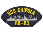 USS Chipola AO-63 Ship Patch - Great Color - Veteran Owned Business - HATNPATCH