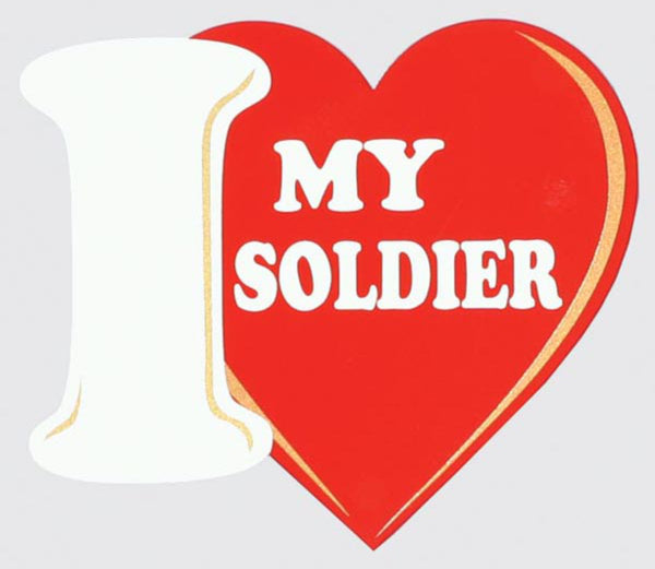 I Love My Soldier Decal - HATNPATCH