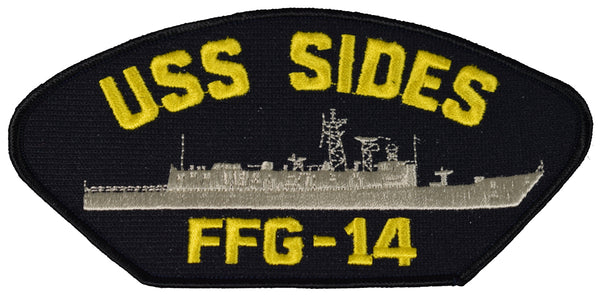 USS SIDES FFG-14 SHIP PATCH - GREAT COLOR - Veteran Owned Business - HATNPATCH