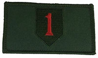 US ARMY FIRST 1ST INFANTRY DIVISION ID 2 PIECE PATCH W/ HOOK AND LOOP BACKING - HATNPATCH