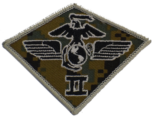 USMC SECOND 2ND II 2D MARINE AIRCRAFT WING MAW PATCH DESERT TAN MARINE CORPS - HATNPATCH