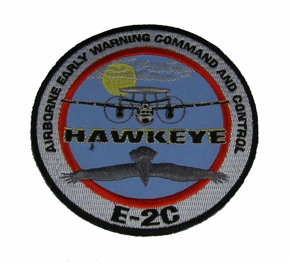 AIRBORNE EARLY WARNING COMMAND AND CONTROL HAWKEYE E-2C PATCH | HATNPATCH