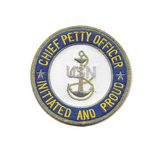 USN NAVY CPO CHIEF PETTY OFFICER INITIATED AND PROUD PATCH ANCHOR VETERAN SAILOR - HATNPATCH