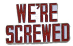 WE'RE SCREWED HAT PIN - HATNPATCH