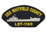 USS Whitfield County LST-1169 Ship Patch - Great Color - Veteran Owned Business - HATNPATCH