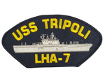 USS Tripoli LHA-7 Ship Patch - Great Color - Veteran Owned Business - HATNPATCH