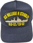 USS William H STANDLEY DLG-32/CG-32 Ship HAT. Navy Blue. Veteran Family-Owned Business. - HATNPATCH