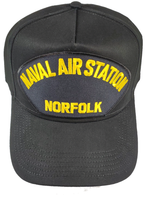 Naval AIR Station NAS Norfolk HAT - Black - Veteran Owned Business - HATNPATCH