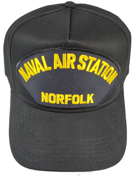 Naval AIR Station NAS Norfolk HAT - Black - Veteran Owned Business - HATNPATCH