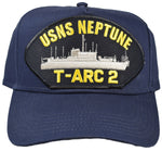 USNS NEPTUNE T-ARC 2 SHIP HAT - NAVY BLUE - HATNPATCH