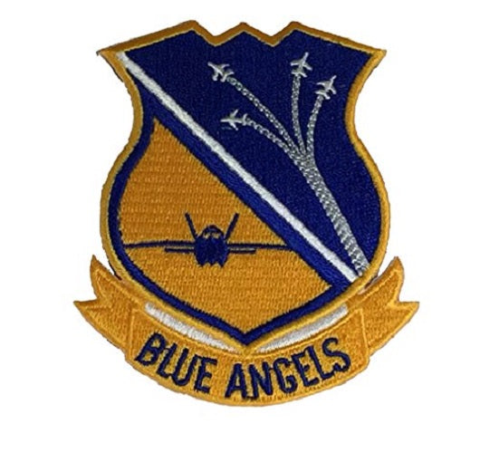 UNITED STATES NAVY BLUE ANGELS Patch - Gold/Blue/White - Veteran Owned Business - HATNPATCH