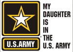 My Daughter is in the Army (Star Logo) Decal - HATNPATCH