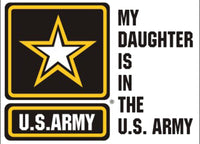 My Daughter is in the Army (Star Logo) Decal - HATNPATCH