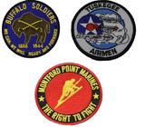 Military Black History Patch Set - Color - Veteran Owned Business. - HATNPATCH