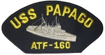 USS PAPAGO ATF-160 SHIP PATCH - GREAT COLOR - Veteran Owned Business - HATNPATCH