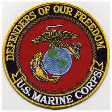 DEFENDERS OF OUR FREEDOM -  MARINE CORPS PATCH - HATNPATCH