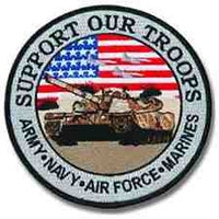 SUPPORT OUR TROOPS (Large) PATCH - HATNPATCH
