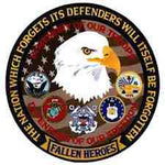 FALLEN HEROES DEFENDER OF FREEDOM (Large) PATCH - HATNPATCH