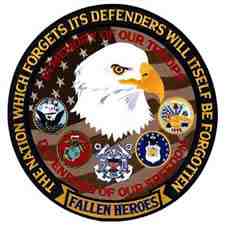 FALLEN HEROES DEFENDER OF FREEDOM (Large) PATCH - HATNPATCH
