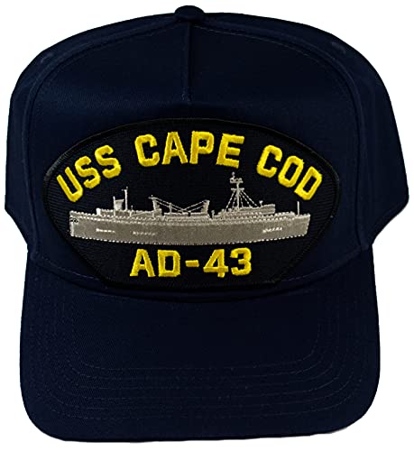 USS Cape COD AD-43 Ship HAT - Navy Blue - Veteran Owned Business - HATNPATCH