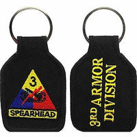 US ARMY 3RD THIRD ARMOR DIVISION AD SPEARHEAD KEY CHAIN VETERAN SOLDIER - HATNPATCH