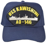 USS KAWISHIWI AO-146 Ship HAT - Navy Blue - HATNPATCH