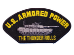 U.S. Armored Power The Thunder Rolls Patch - Great Color - Veteran Owned Business - HATNPATCH