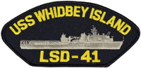 USS WHIDBEY ISLAND LSD-41 SHIP PATCH - GREAT COLOR - Veteran Owned Business - HATNPATCH