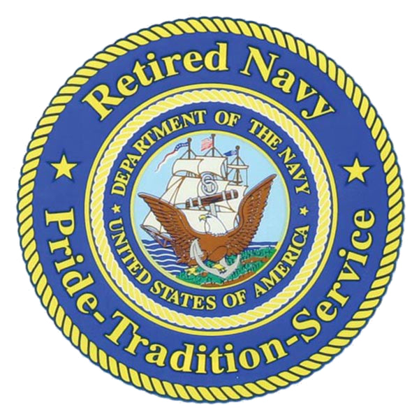 Retired Navy, Pride-Tradition-Service Decal - HATNPATCH