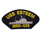 USS Esteem MSO-438 Ship Patch - Great Color - Veteran Owned Business - HATNPATCH