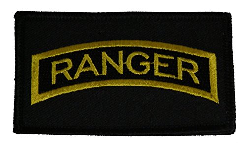 U.S. ARMY RANGER TAB 2 PIECE PATCH - Subdued Hook and Loop - Veteran Owned Business. - HATNPATCH