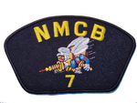 NMCB 7 Seabees Patch - Great Color - Veteran Owned Business - HATNPATCH