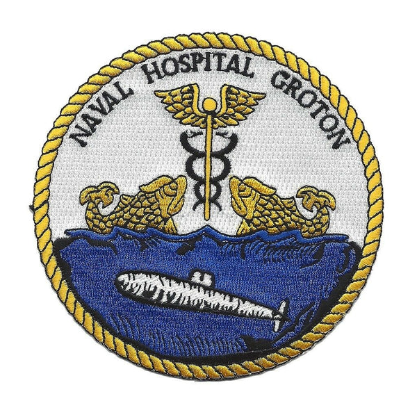 NAVAL HOSPITAL GROTON CT CONNECTICUT PATCH DOLPHINS SUBMARINE BASE - HATNPATCH