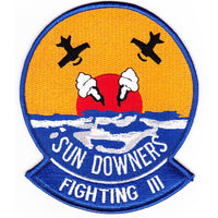 USN NAVY VF-111 SUN DOWNERS CRUISE JACKET PATCH FIGHTER SQUADRON VETERAN - HATNPATCH