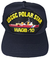 USCGC POLAR STAR WAGB-10 SHIP HAT - NAVY BLUE - Veteran Owned Business - HATNPATCH