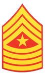 USMC E-9 Sgt. Major Decal - HATNPATCH