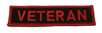 VETERAN NAME TAPE STYLE PATCH MILITARY SERVICE ARMY NAVY AIR FORCE MARINE USCG - HATNPATCH