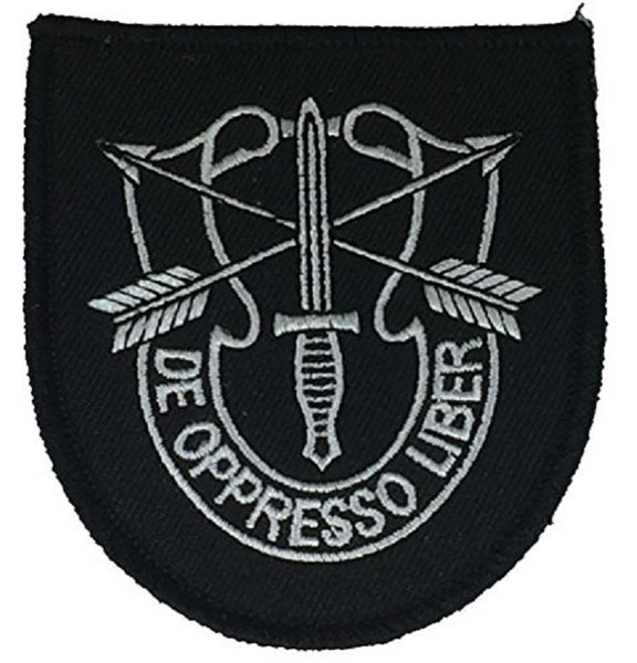 UNITED STATES ARMY SPECIAL FORCES Patch - Black/White - Veteran Owned Business. - HATNPATCH