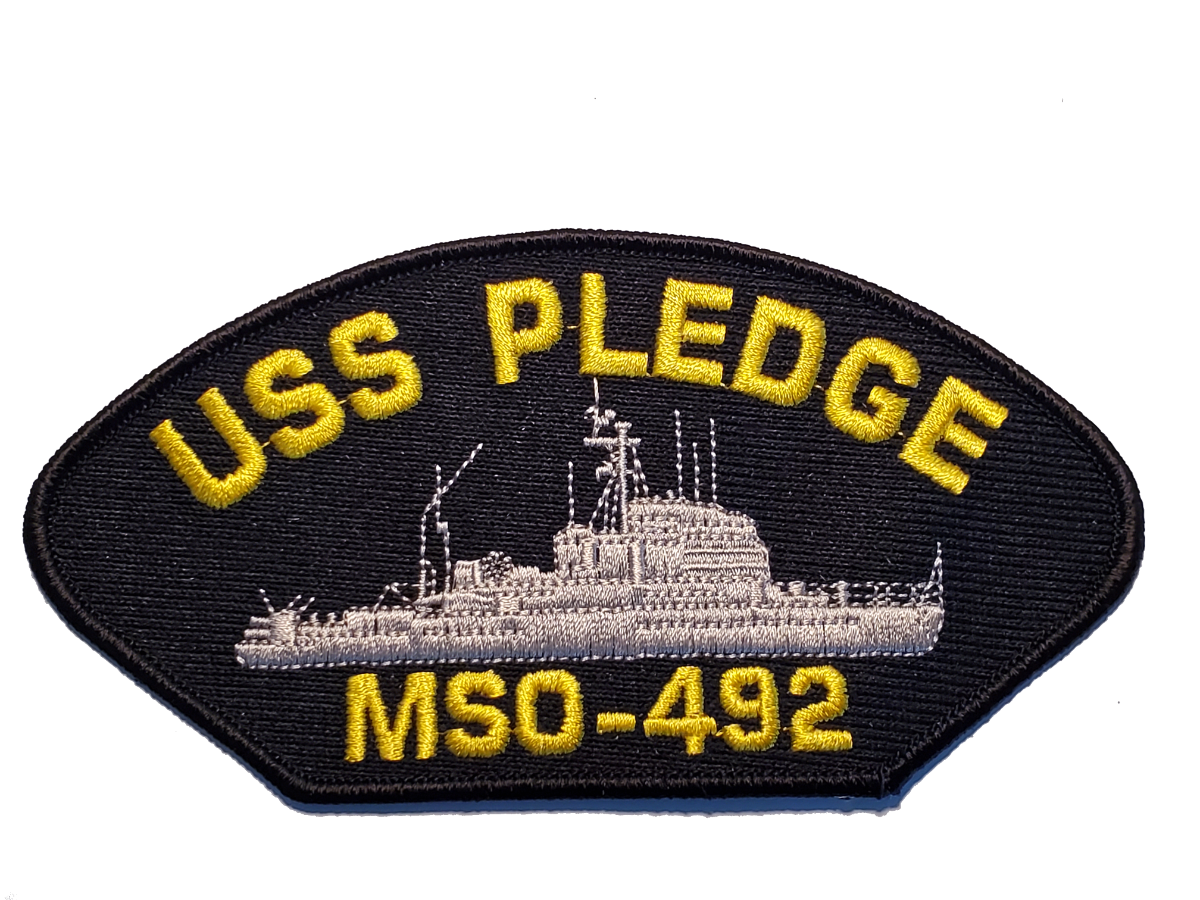 USS Pledge MSO-492 Ship Patch - Great Color - Veteran Owned Business ...