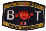 Navy Engineering Rating BT Boiler Technician Patch - HATNPATCH