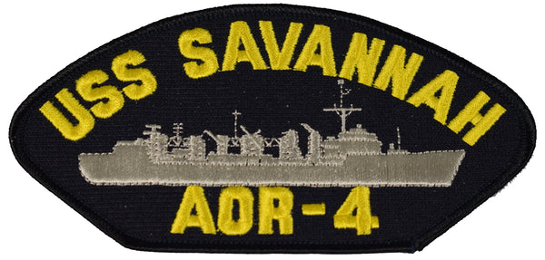 USS SAVANNAH AOR-4 SHIP PATCH - GREAT COLOR - Veteran Owned Business - HATNPATCH