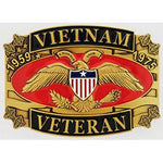 VIETNAM VETERAN 1959-1975 - Cast Belt Buckle - HATNPATCH