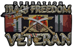 Large Operation Iraqi Freedom Veteran Jacket Back Patch - HATNPATCH