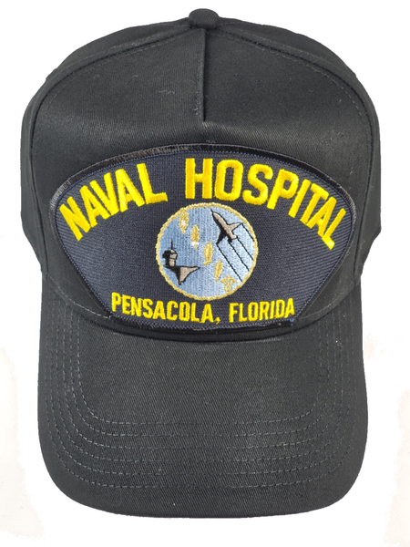 Naval Hospital Pensacola, FL HAT - Black - Veteran Owned Business - HATNPATCH