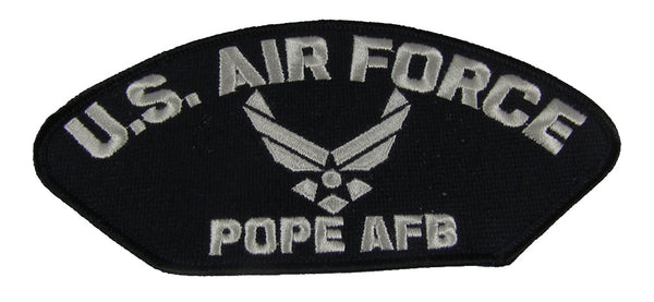 US AIR FORCE POPE AFB w/ HAP ARNOLD PATCH - Veteran Owned Business - HATNPATCH