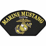 USMC MARINE MUSTANG EGA EAGLE GLOBE ANCHOR PATCH PRIOR ENLISTED SERVICE GUNNER - HATNPATCH