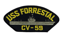 USS FORRESTAL CV-59 PATCH - HATNPATCH